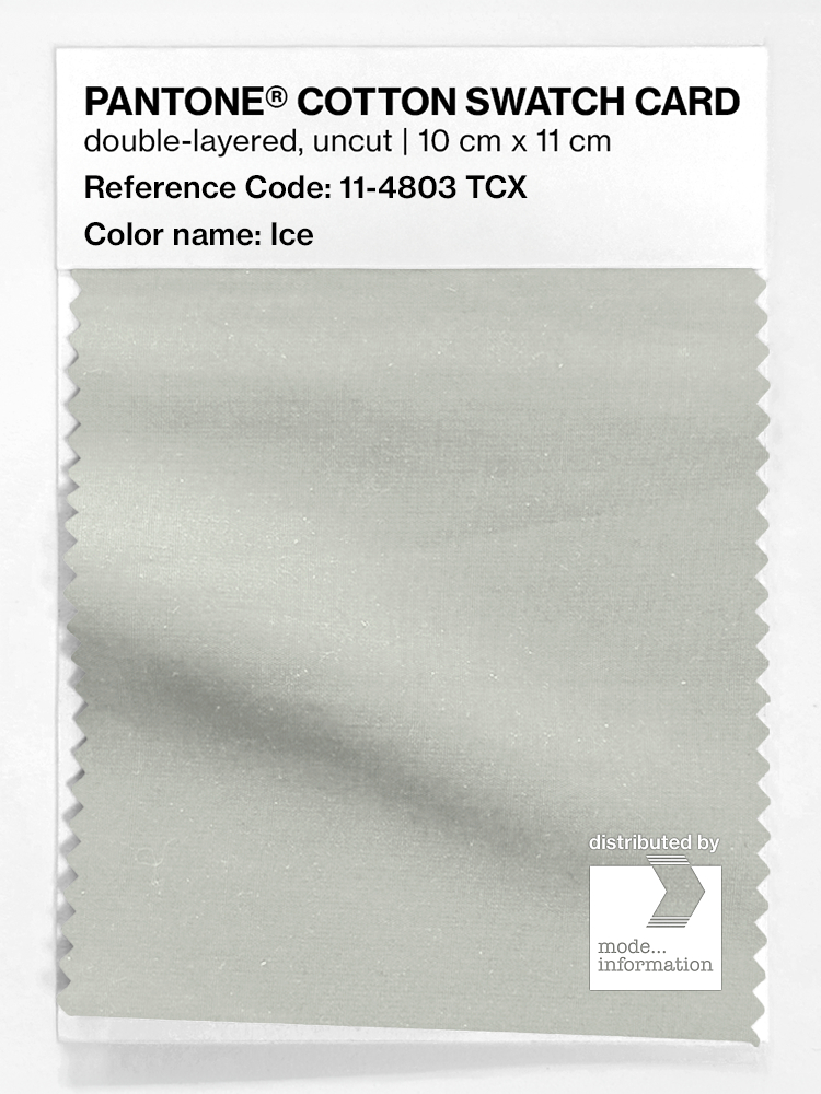 Product image 1 of the product “PANTONE® COTTON SWATCH CARD 11-4803 TCX Ice ”