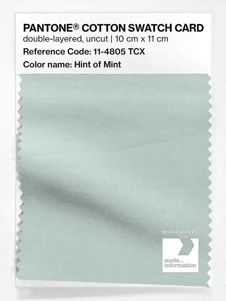 Artikelbild 1 des Artikels “PANTONE® COTTON SWATCH CARD 11-4805 TCX Hint of Mint “