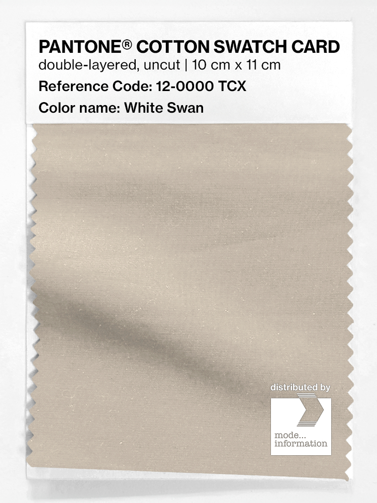 Artikelbild 1 des Artikels “PANTONE® COTTON SWATCH CARD 12-0000 TCX White Swan “