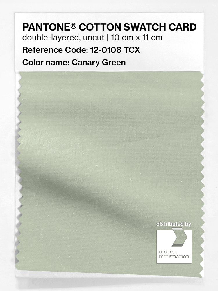 Artikelbild 1 des Artikels “PANTONE® COTTON SWATCH CARD 12-0108 TCX Canary Green “