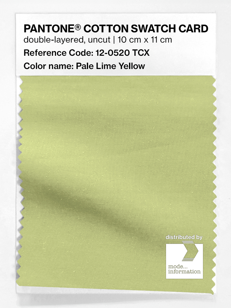 Artikelbild 1 des Artikels “PANTONE® COTTON SWATCH CARD 12-0520 TCX Pale Lime Yellow “