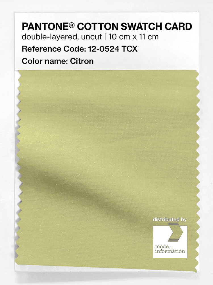 Artikelbild 1 des Artikels “PANTONE® COTTON SWATCH CARD 12-0524 TCX Citron “