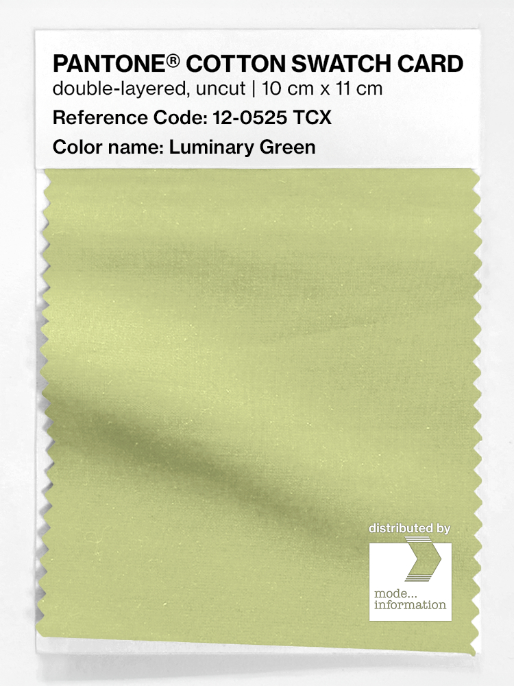 Artikelbild 1 des Artikels “PANTONE® COTTON SWATCH CARD 12-0525 TCX Luminary Green “