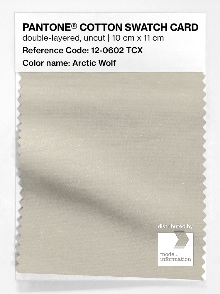 Artikelbild 1 des Artikels “PANTONE® COTTON SWATCH CARD 12-0602 TCX Arctic Wolf “