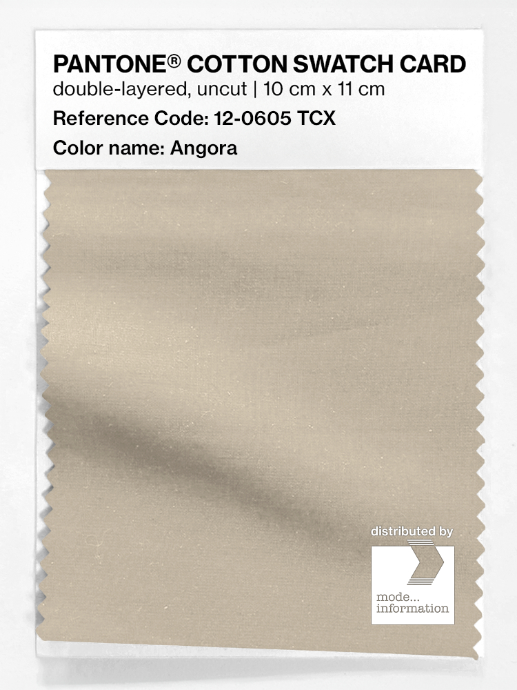 Product image 1 of the product “PANTONE® COTTON SWATCH CARD 12-0605 TCX Angora ”