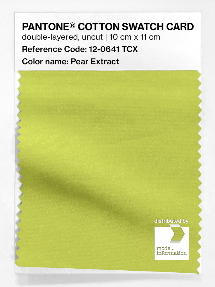 Artikelbild 1 des Artikels “PANTONE® COTTON SWATCH CARD 12-0641 TCX Pear Extract “