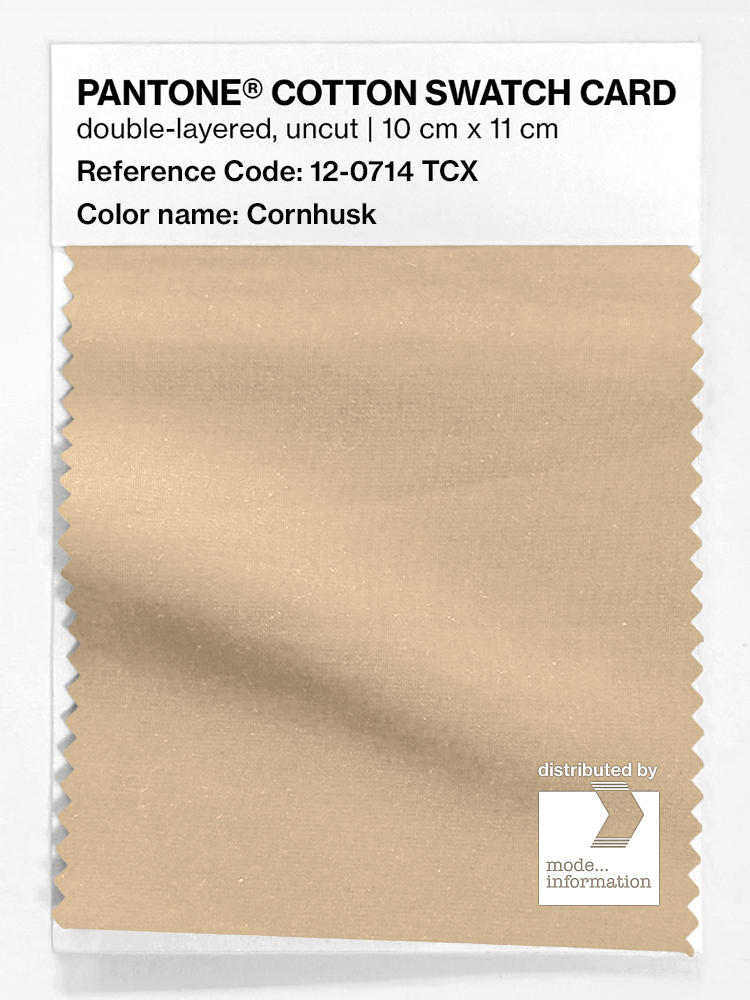Product image 1 of the product “PANTONE® COTTON SWATCH CARD 12-0714 TCX Cornhusk ”