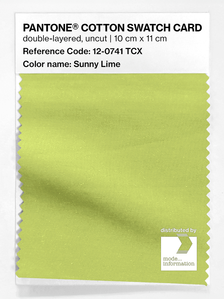 Artikelbild 1 des Artikels “PANTONE® COTTON SWATCH CARD 12-0741 TCX Sunny Lime “
