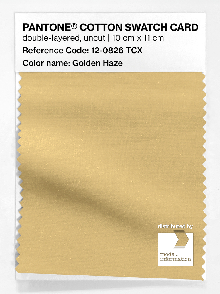Artikelbild 1 des Artikels “PANTONE® COTTON SWATCH CARD 12-0826 TCX Golden Haze “
