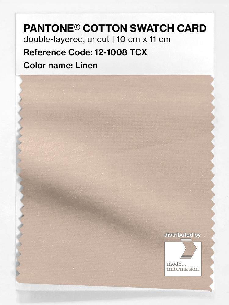 Product image 1 of the product “PANTONE® COTTON SWATCH CARD 12-1008 TCX Linen ”