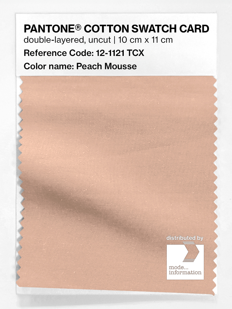Product image 1 of the product “PANTONE® COTTON SWATCH CARD 12-1121 TCX Peach Mousse ”