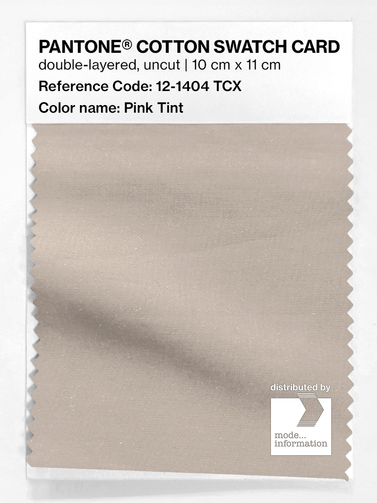 Product image 1 of the product “PANTONE® COTTON SWATCH CARD 12-1404 TCX Pink Tint ”