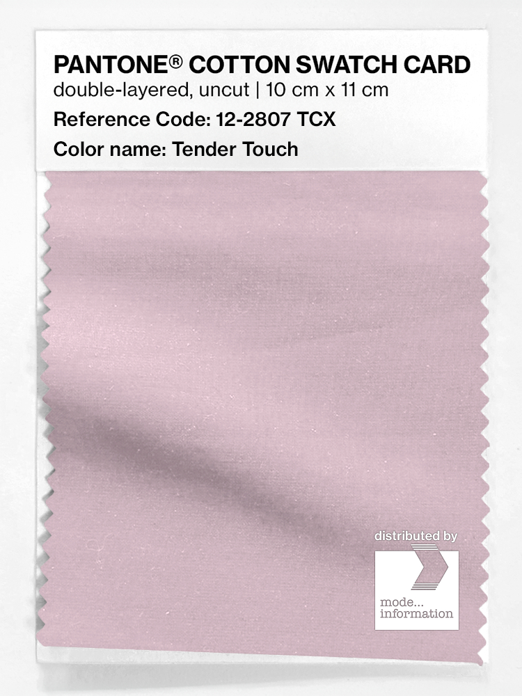 Product image 1 of the product “PANTONE® COTTON SWATCH CARD 12-2807 TCX Tender Touch ”