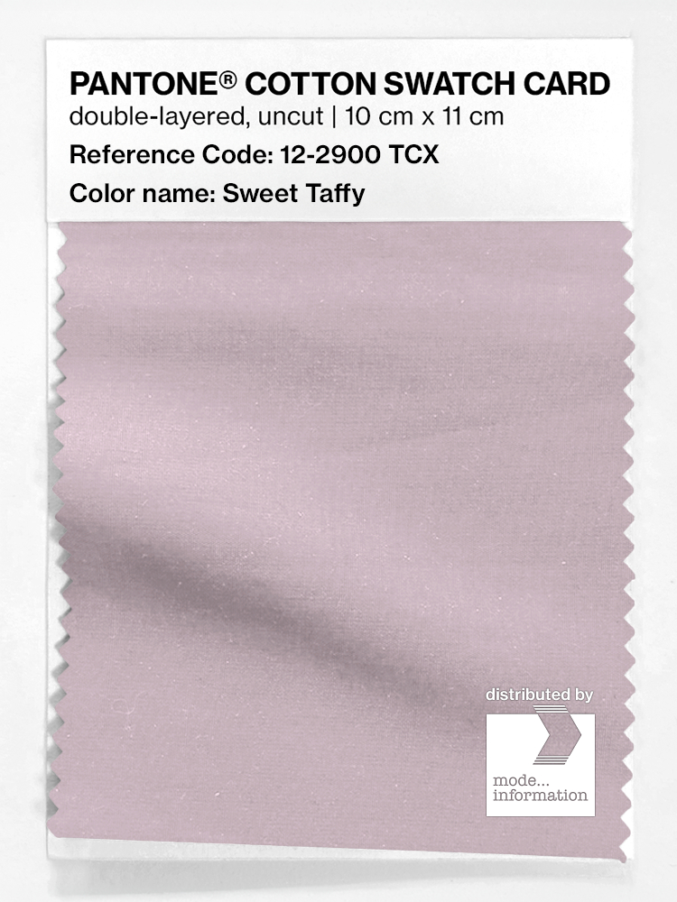 Product image 1 of the product “PANTONE® COTTON SWATCH CARD 12-2900 TCX Sweet Taffy ”