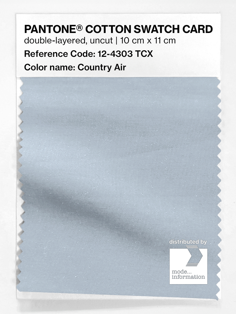 Product image 1 of the product “PANTONE® COTTON SWATCH CARD 12-4303 TCX Country Air ”