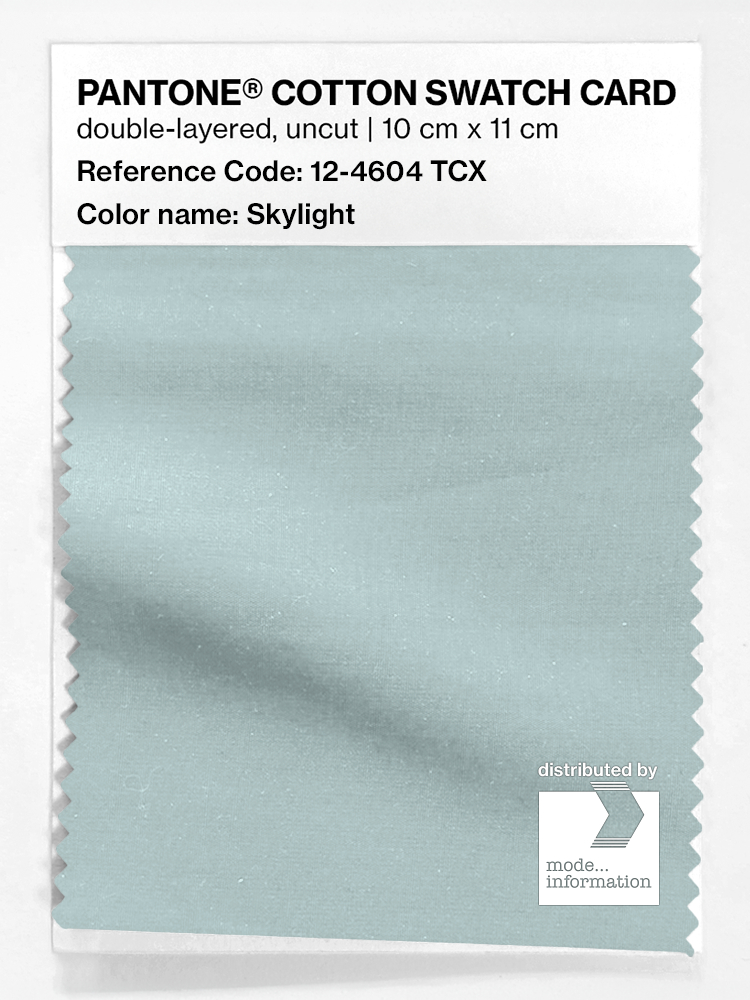 Product image 1 of the product “PANTONE® COTTON SWATCH CARD 12-4604 TCX Skylight ”