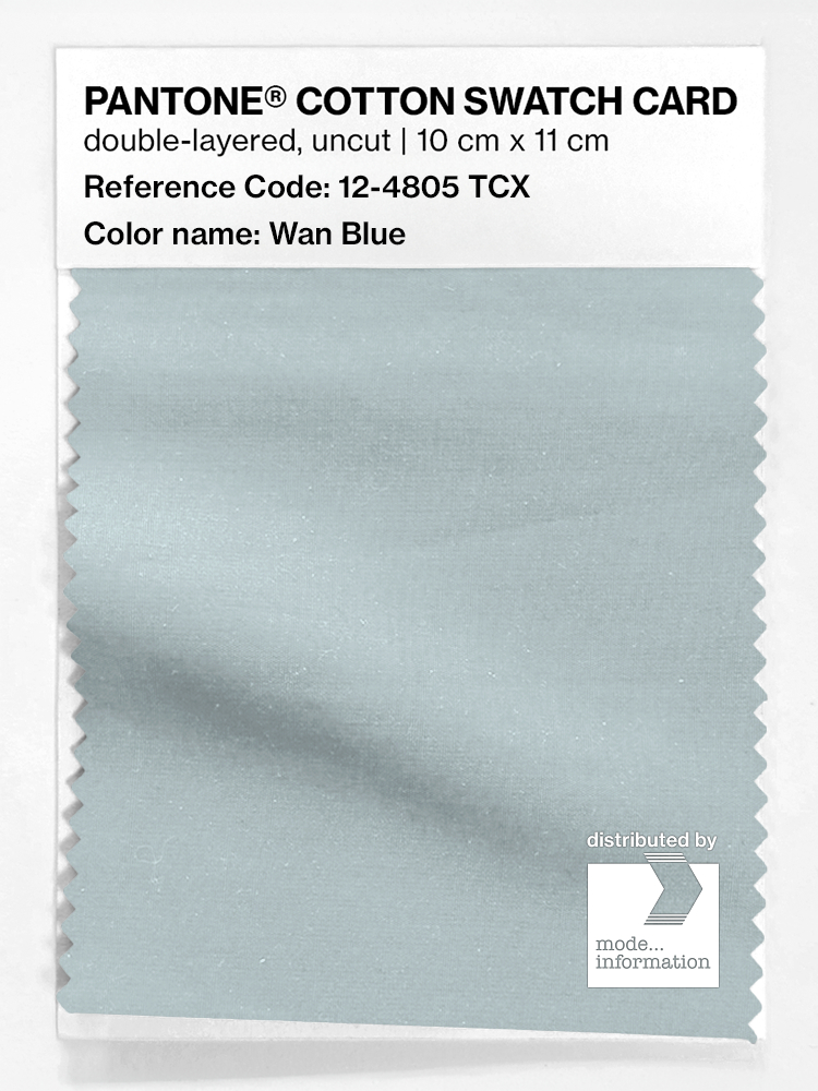 Product image 1 of the product “PANTONE® COTTON SWATCH CARD 12-4805 TCX Wan Blue ”