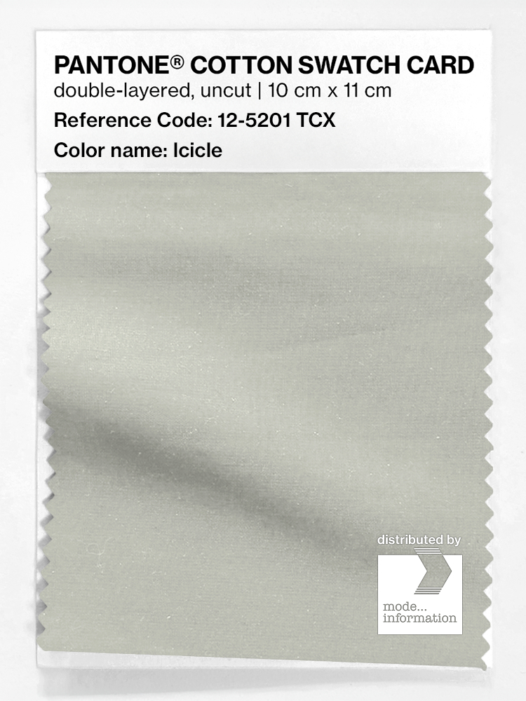 Product image 1 of the product “PANTONE® COTTON SWATCH CARD 12-5201 TCX Icicle ”