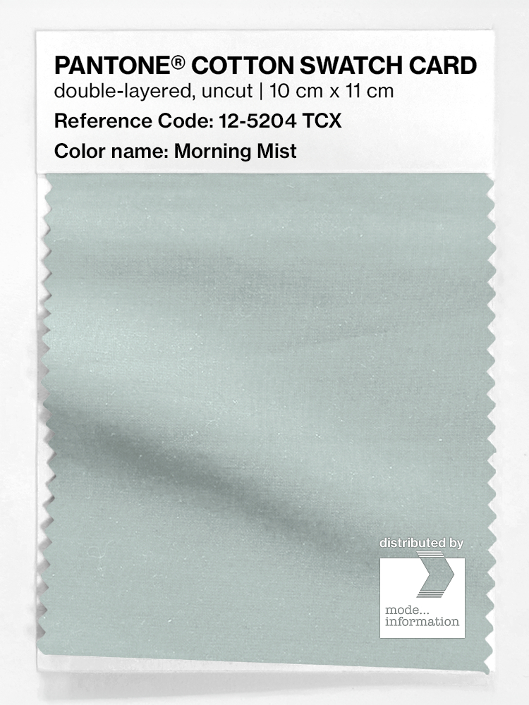 Artikelbild 1 des Artikels “PANTONE® COTTON SWATCH CARD 12-5204 TCX Morning Mist “