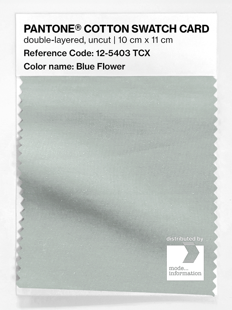 Product image 1 of the product “PANTONE® COTTON SWATCH CARD 12-5403 TCX Blue Flower ”