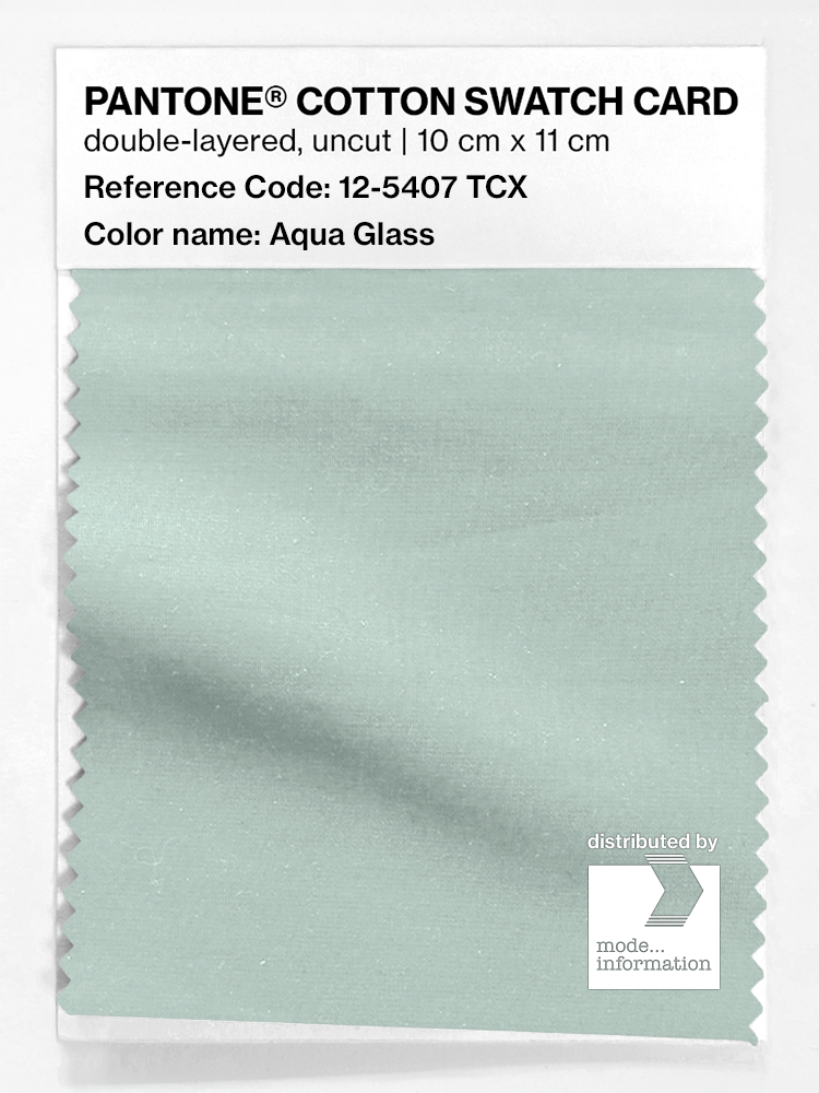 Artikelbild 1 des Artikels “PANTONE® COTTON SWATCH CARD 12-5407 TCX Aqua Glass “