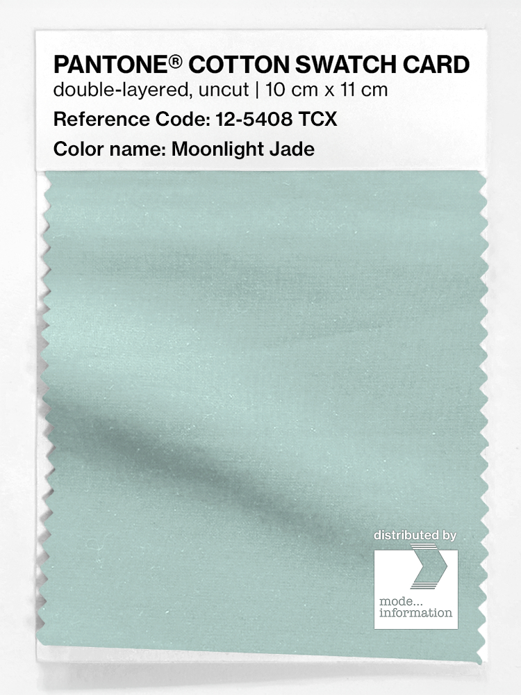 Product image 1 of the product “PANTONE® COTTON SWATCH CARD 12-5408 TCX Moonlight Jade ”
