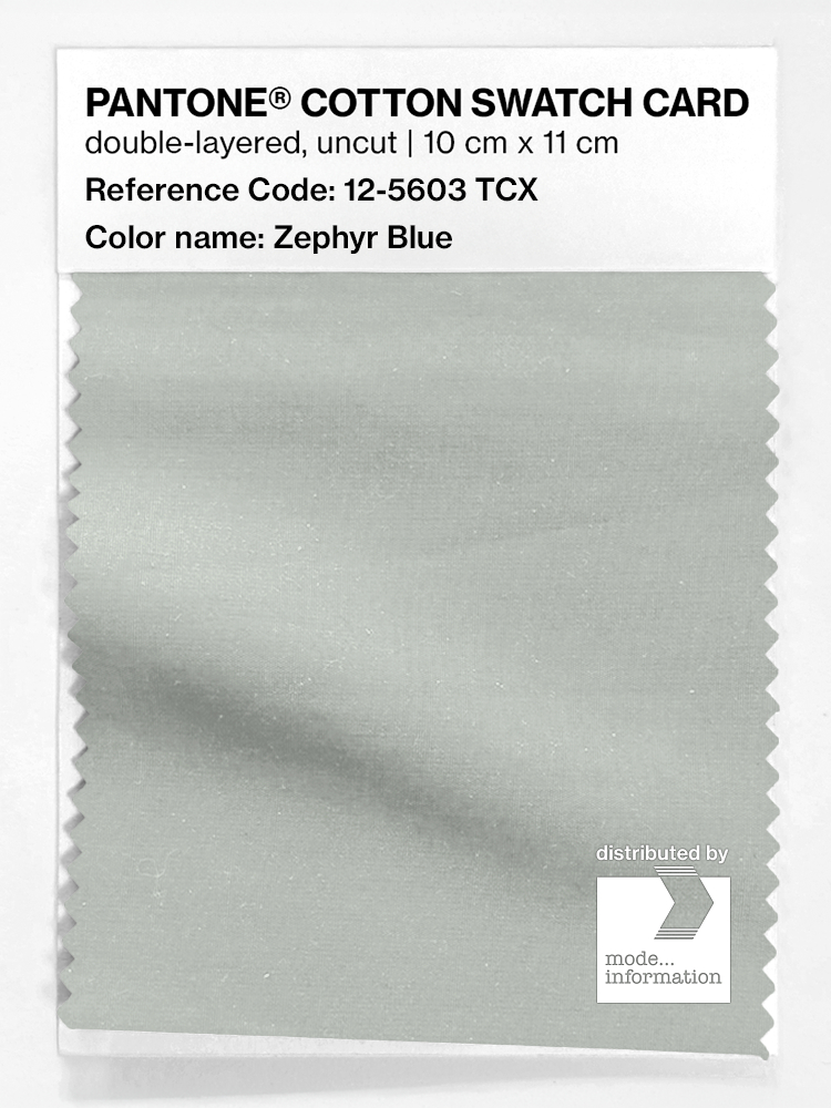 Product image 1 of the product “PANTONE® COTTON SWATCH CARD 12-5603 TCX Zephyr Blue ”