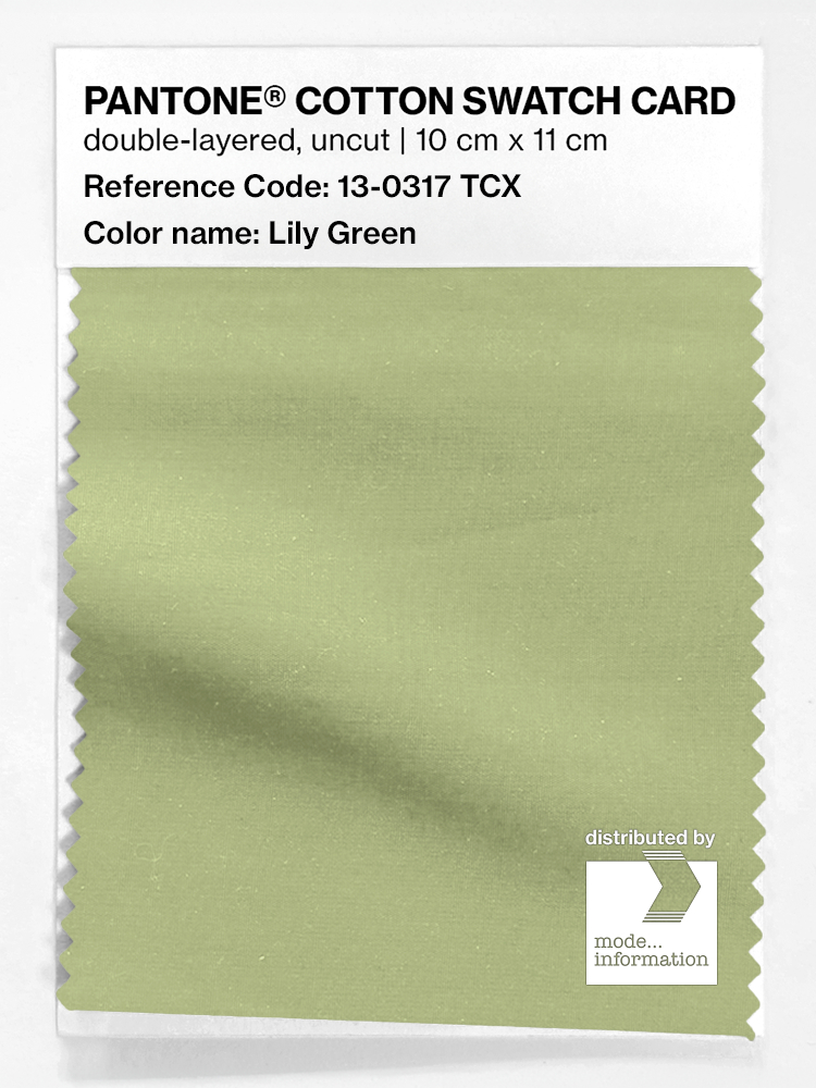 Artikelbild 1 des Artikels “PANTONE® COTTON SWATCH CARD 13-0317 TCX Lily Green “