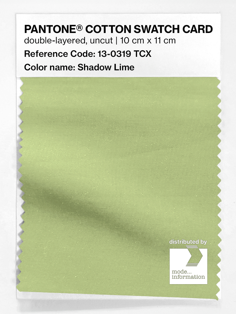 Artikelbild 1 des Artikels “PANTONE® COTTON SWATCH CARD 13-0319 TCX Shadow Lime “