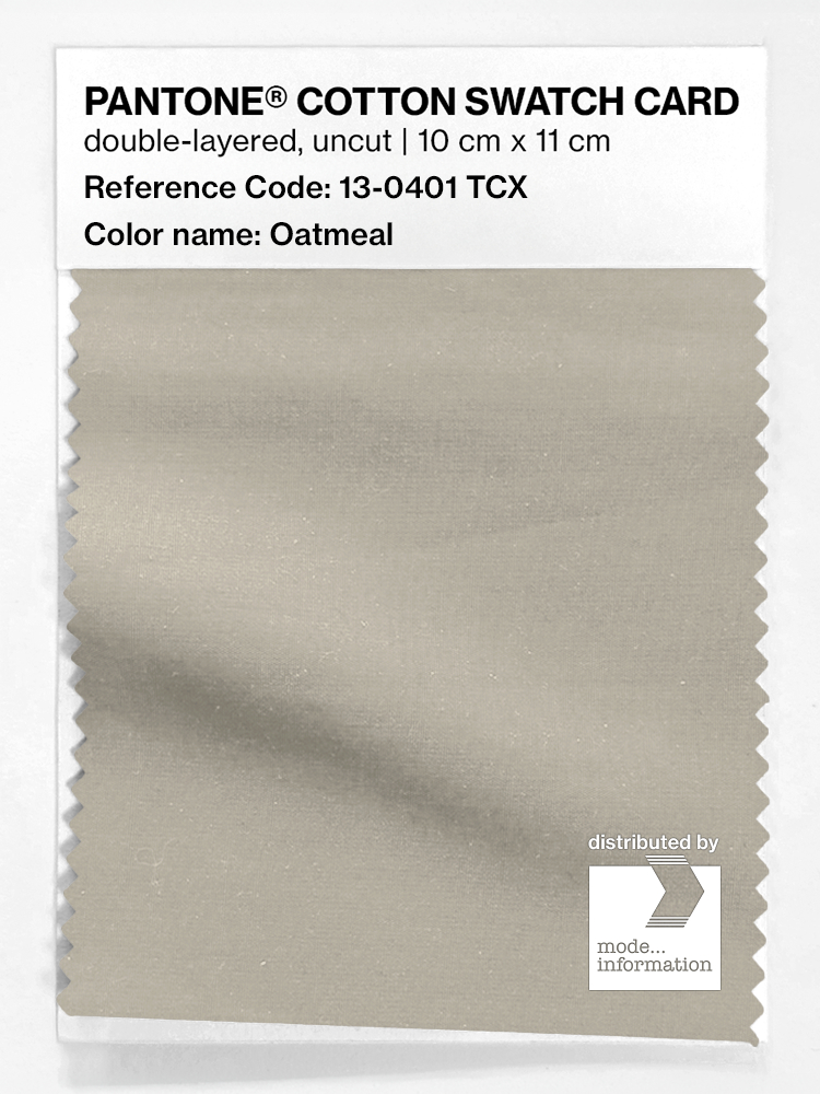 Product image 1 of the product “PANTONE® COTTON SWATCH CARD 13-0401 TCX Oatmeal ”
