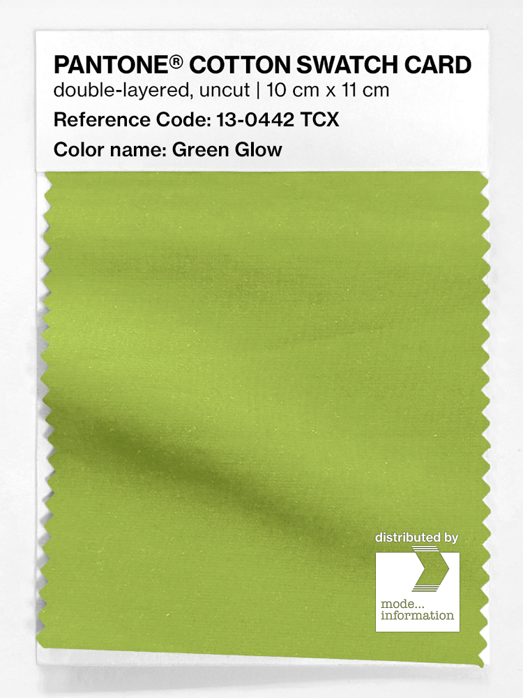 Artikelbild 1 des Artikels “PANTONE® COTTON SWATCH CARD 13-0442 TCX Green Glow “
