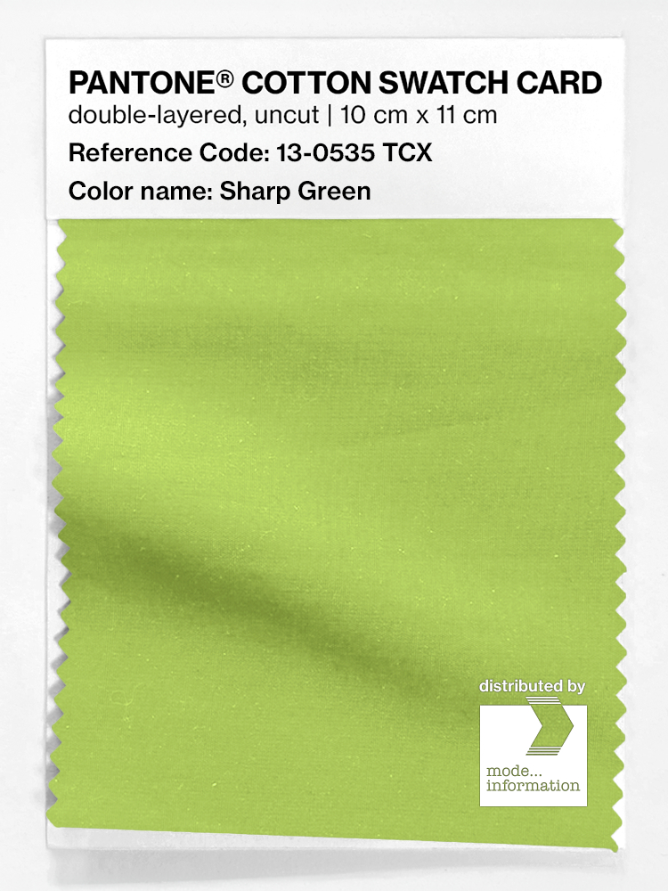 Artikelbild 1 des Artikels “PANTONE® COTTON SWATCH CARD 13-0535 TCX Sharp Green “