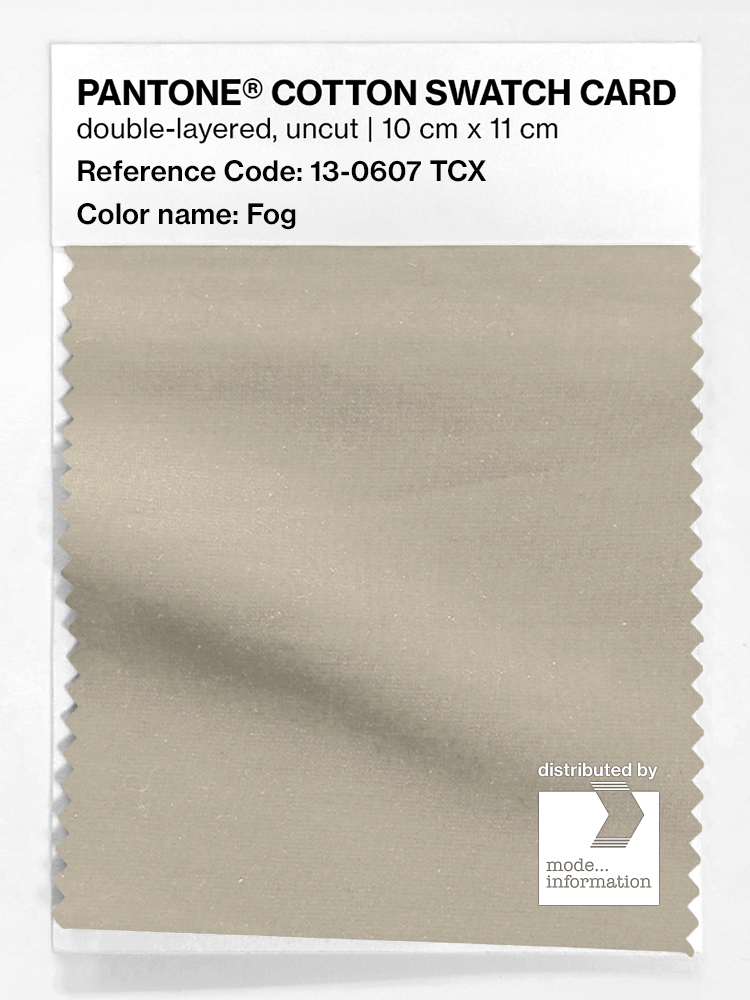 Product image 1 of the product “PANTONE® COTTON SWATCH CARD 13-0607 TCX Fog ”