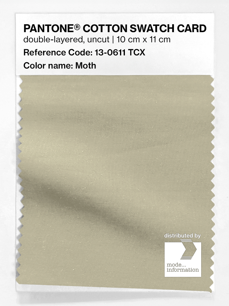 Product image 1 of the product “PANTONE® COTTON SWATCH CARD 13-0611 TCX Moth ”