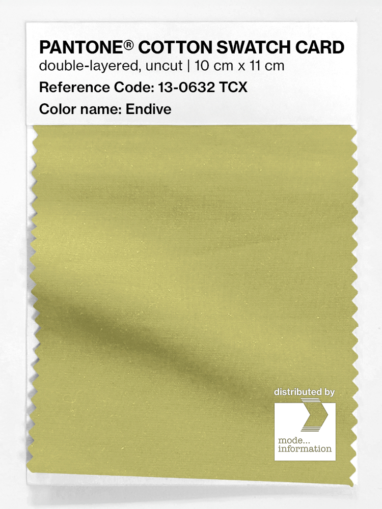Product image 1 of the product “PANTONE® COTTON SWATCH CARD 13-0632 TCX Endive ”