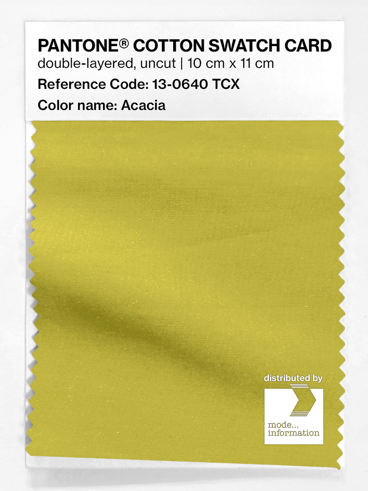 Product image 1 of the product “PANTONE® COTTON SWATCH CARD 13-0640 TCX Acacia ”