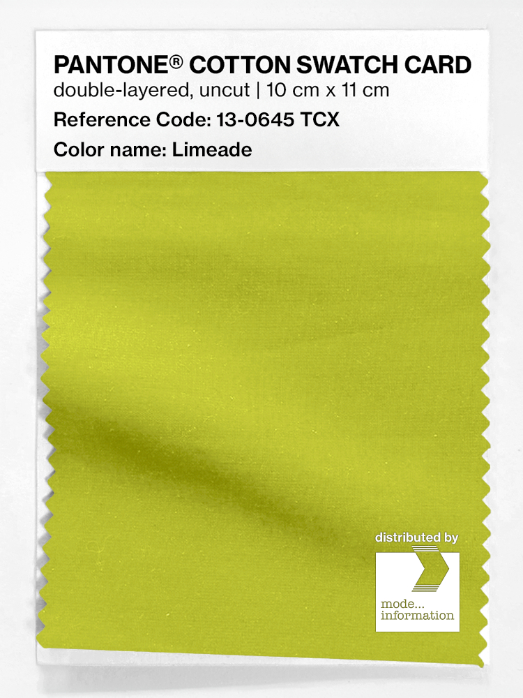 Product image 1 of the product “PANTONE® COTTON SWATCH CARD 13-0645 TCX Limeade ”