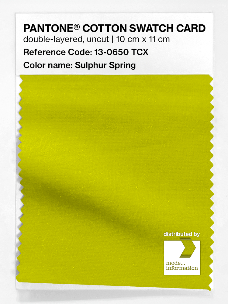 Artikelbild 1 des Artikels “PANTONE® COTTON SWATCH CARD 13-0650 TCX Sulphur Spring “
