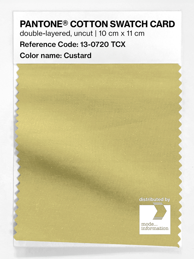 Product image 1 of the product “PANTONE® COTTON SWATCH CARD 13-0720 TCX Custard ”