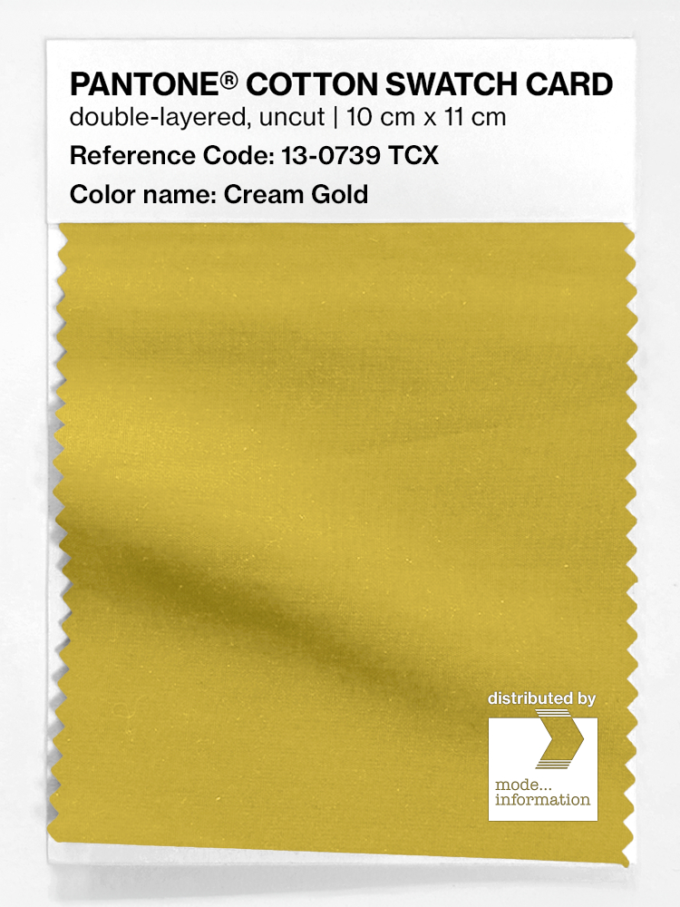 Artikelbild 1 des Artikels “PANTONE® COTTON SWATCH CARD 13-0739 TCX Cream Gold “