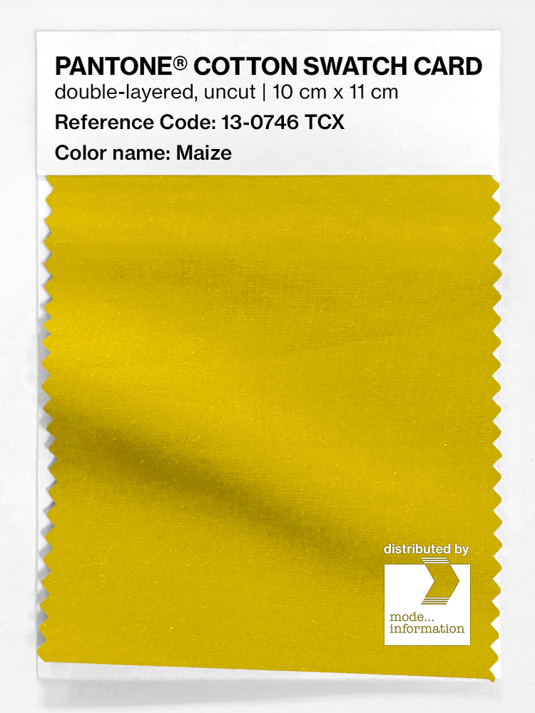 Product image 1 of the product “PANTONE® COTTON SWATCH CARD 13-0746 TCX Maize ”