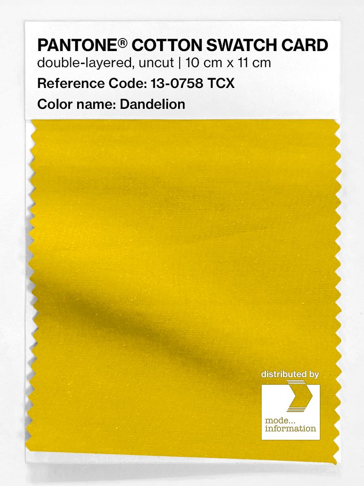 Artikelbild 1 des Artikels “PANTONE® COTTON SWATCH CARD 13-0758 TCX Dandelion “