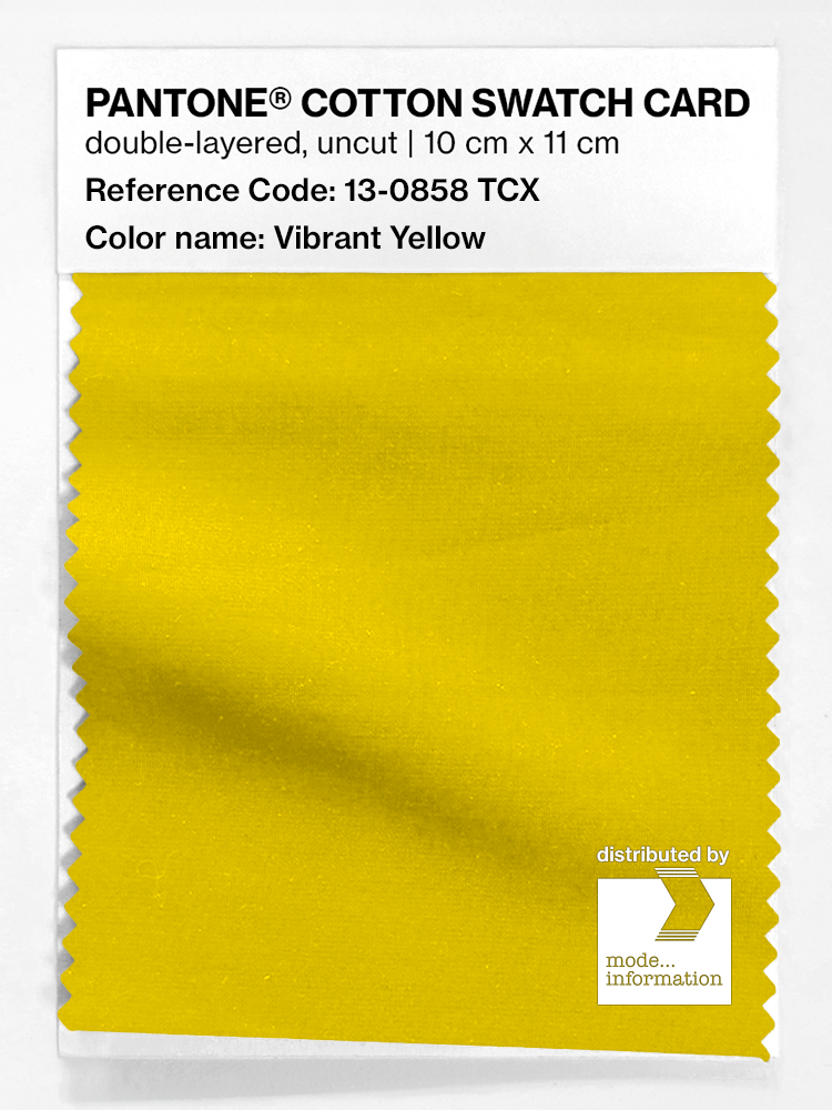 Artikelbild 1 des Artikels “PANTONE® COTTON SWATCH CARD 13-0858 TCX Vibrant Yellow “