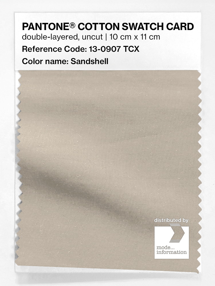 Product image 1 of the product “PANTONE® COTTON SWATCH CARD 13-0907 TCX Sandshell ”