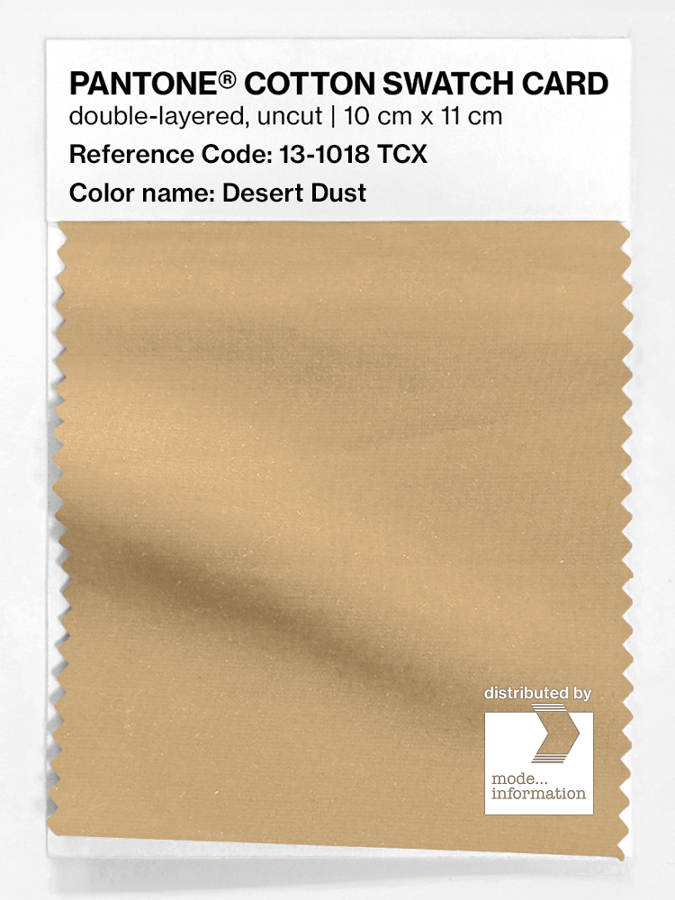 Product image 1 of the product “PANTONE® COTTON SWATCH CARD 13-1018 TCX Desert Dust ”