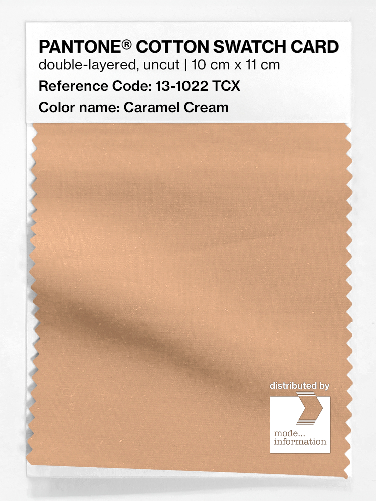 Artikelbild 1 des Artikels “PANTONE® COTTON SWATCH CARD 13-1022 TCX Caramel Cream “