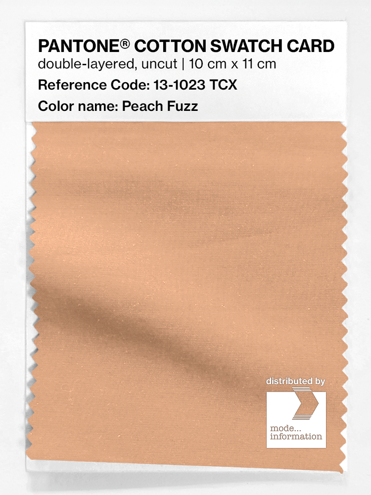 Artikelbild 1 des Artikels “PANTONE® COTTON SWATCH CARD 13-1023 TCX Peach Fuzz “