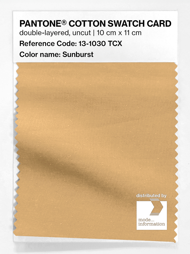 Product image 1 of the product “PANTONE® COTTON SWATCH CARD 13-1030 TCX Sunburst ”