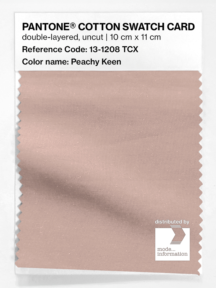 Product image 1 of the product “PANTONE® COTTON SWATCH CARD 13-1208 TCX Peachy Keen ”