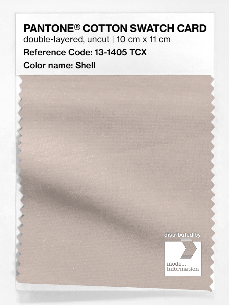 Product image 1 of the product “PANTONE® COTTON SWATCH CARD 13-1405 TCX Shell ”